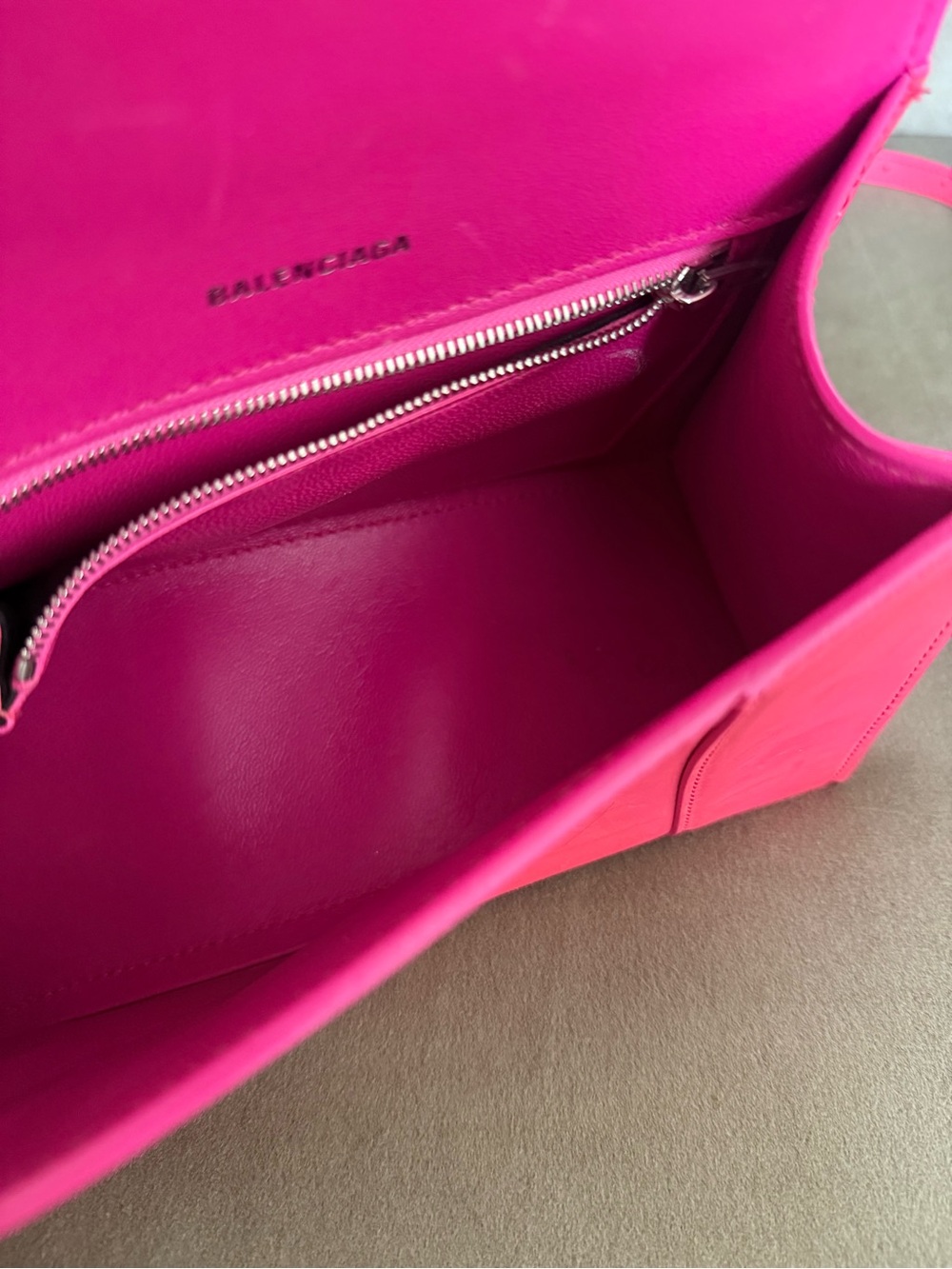 Balenciaga Mini Top Handle Bag in Bright Pink - Picture 6 of 12